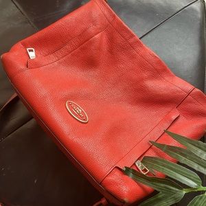 Burnt Orange, Pebble Leather Coach Purse